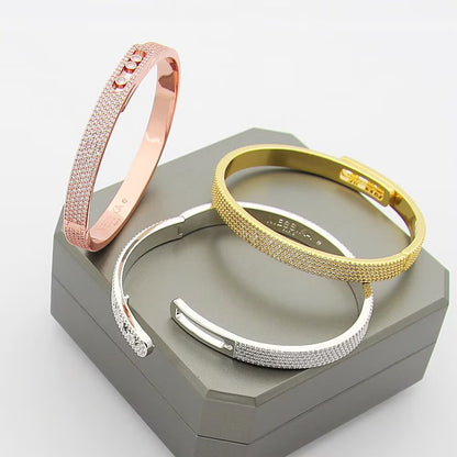 [Elite]Move Noa Full Pavé Diamond Bangle Bracelet