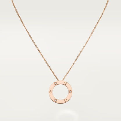 [Elite]LOVE NECKLACE 16MM 3 DIAMONDS