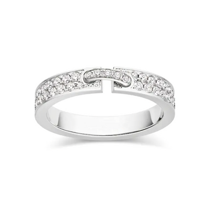 [Elite]ALLIANCE LIENS VIDENCE PAVED DIAMOND 4MM RING