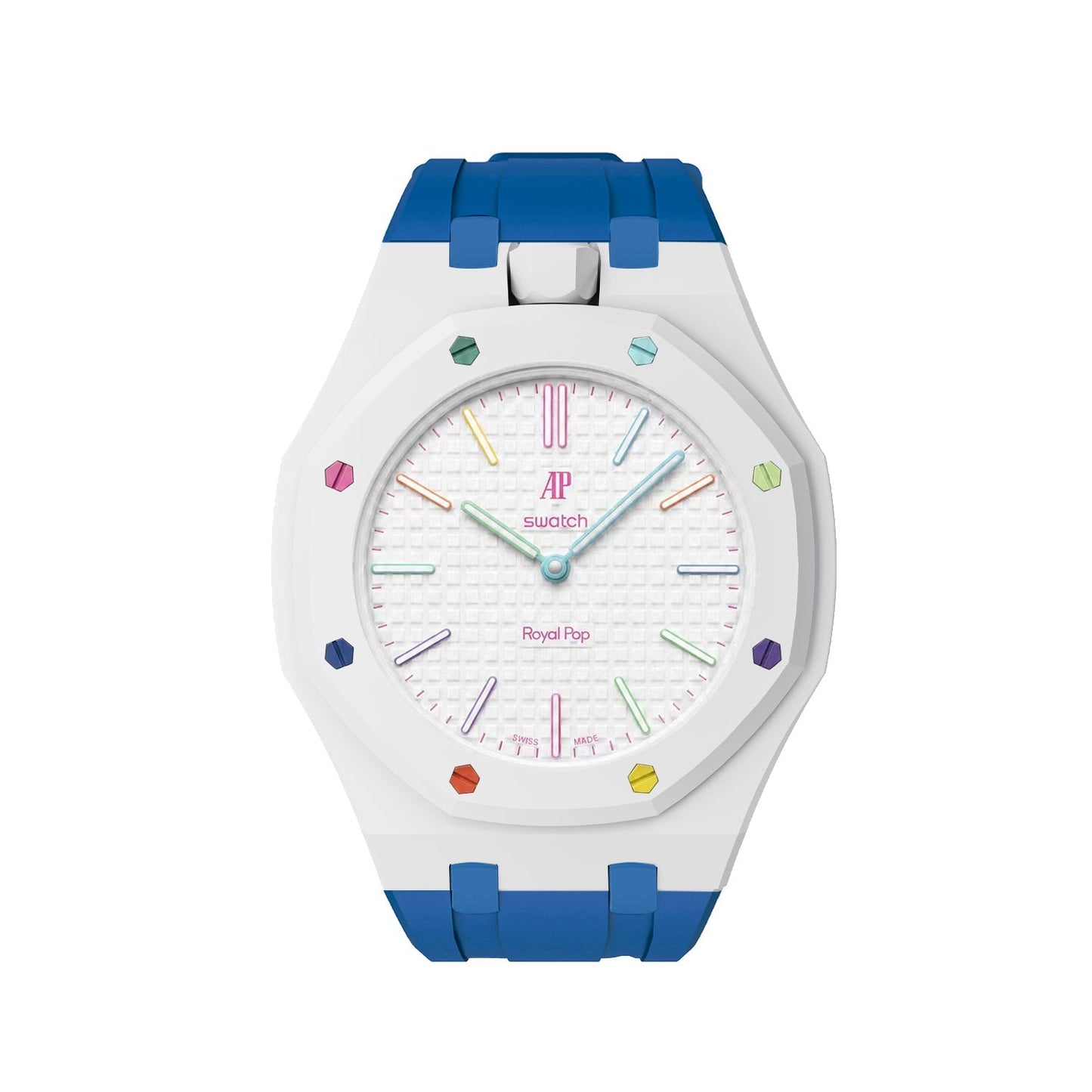 [Elite]Royal Oak Pop Exclusive Bioceramic Case & Silicone Strap Mix Color