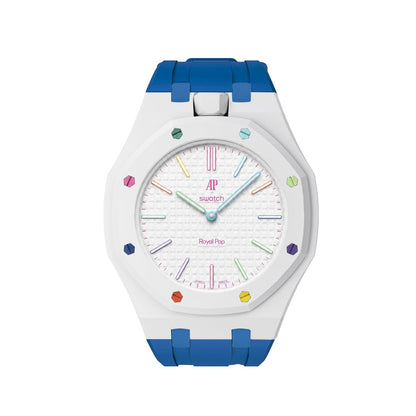 [Elite]Royal Oak Pop Exclusive Bioceramic Case & Silicone Strap Mix Color