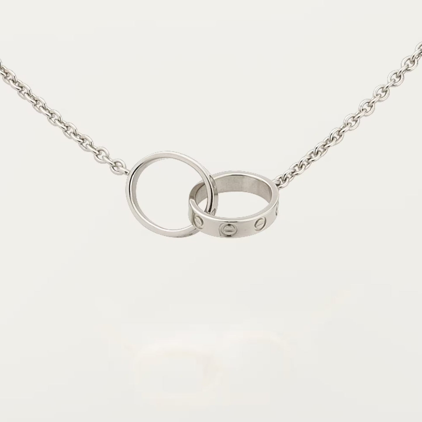[Elite]LOVE DOUBLE RING NECKLACE