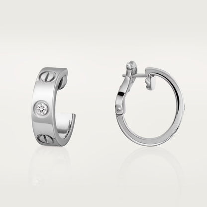 [Elite]LOVE EARRINGS 5.7MM 2 DIAMONDS