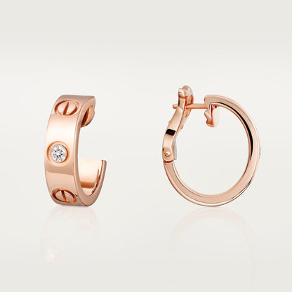 [Elite]LOVE EARRINGS 5.7MM 2 DIAMONDS