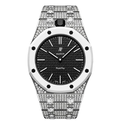 [Elite]Royal Oak Pop Exclusive Bioceramic Case & Bioceramic Strap Full Diamond