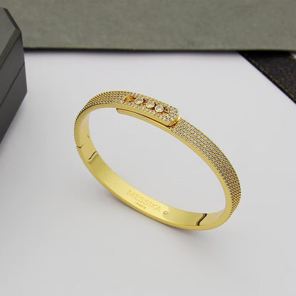 [Elite]Move Noa Full Pavé Diamond Bangle Bracelet