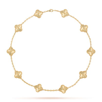 [Elite]CLOVER 10 MOTIFS LASER NECKLACE