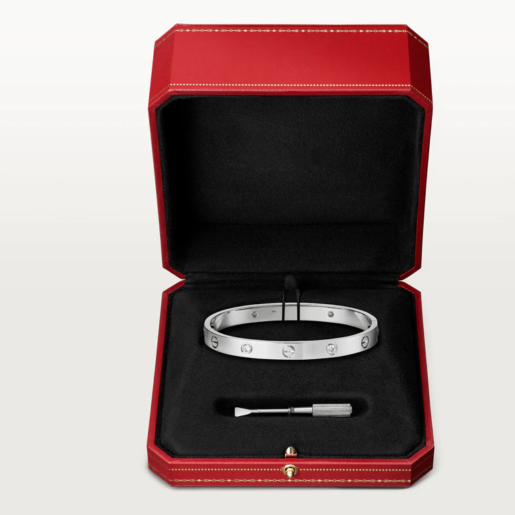 [Elite]LOVE BRACELET 6.1MM 4 DIAMONDS