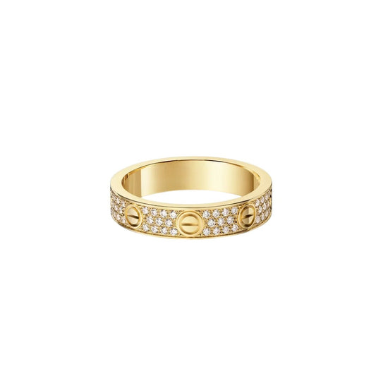 [Elite]LOVE RING 4.0MM DIAMOND PAVED