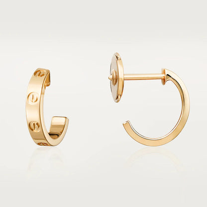 [Elite]LOVE EARRINGS 2.65MM PINK GOLD