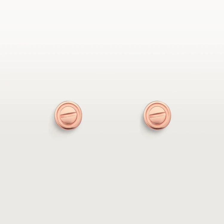 [Elite]LOVE EARRINGS PINK GOLD 10MM