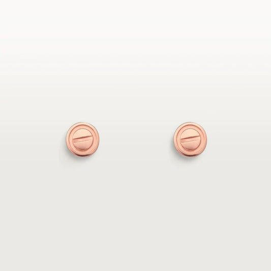 [Elite]LOVE EARRINGS PINK GOLD 10MM