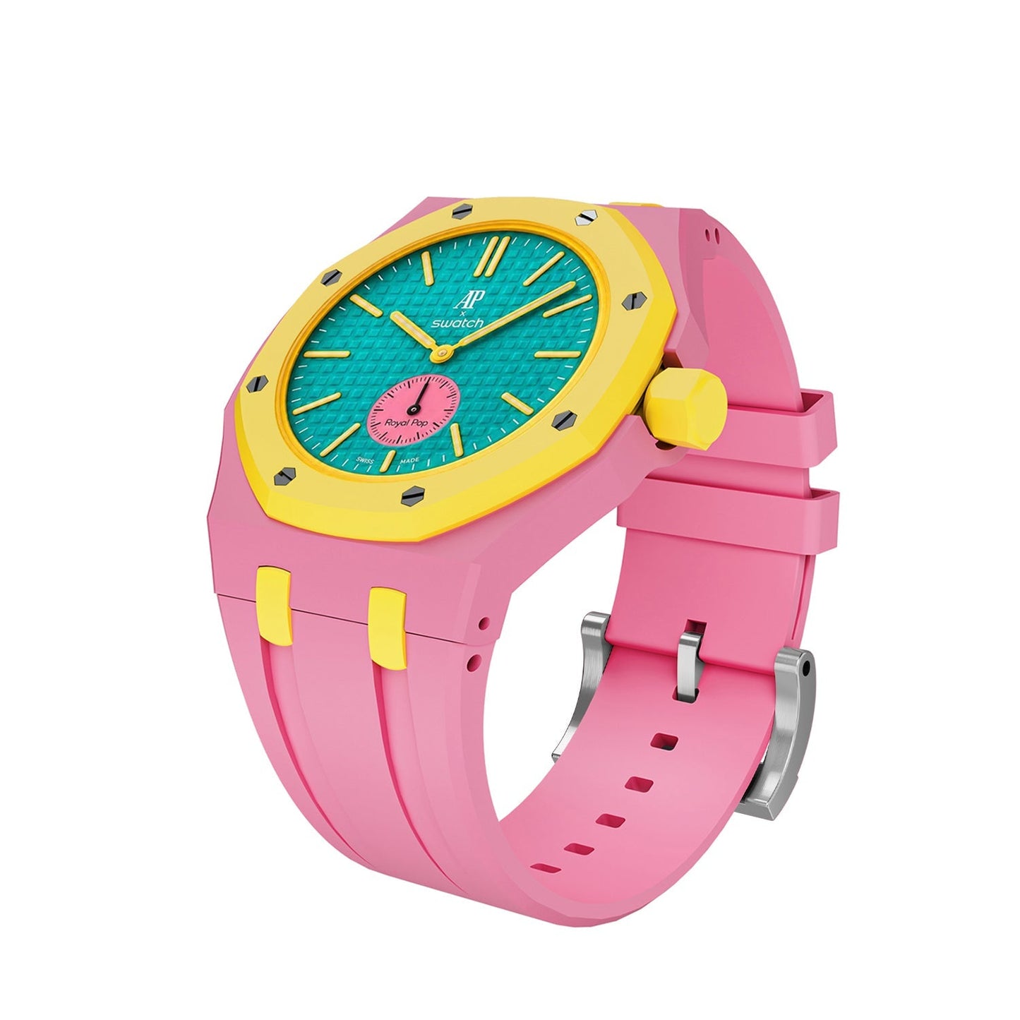 [Elite]Royal Oak Pop Exclusive Bioceramic Case & Silicone Strap Mix Color