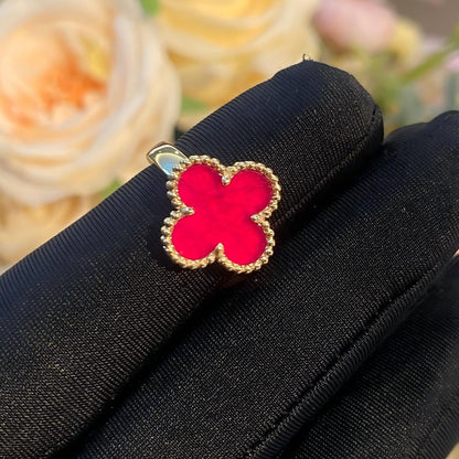 [Elite]NEW CLOVER PINK ENAMEL RINGS