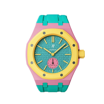 [Elite]Royal Oak Pop Exclusive Bioceramic Case & Silicone Strap Mix Color