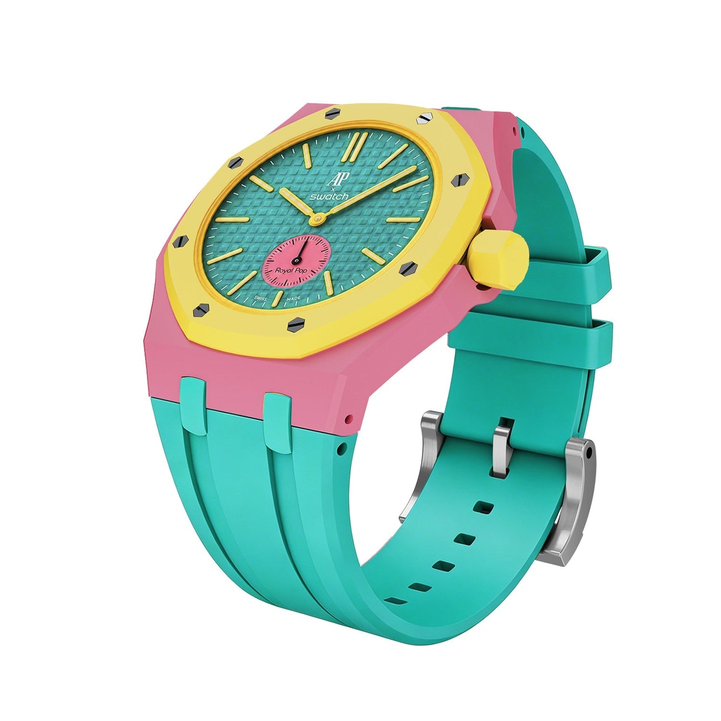 [Elite]Royal Oak Pop Exclusive Bioceramic Case & Silicone Strap Mix Color