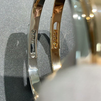 [Elite]Move Noa Rose Gold Pavé Diamond Bangle Bracelet