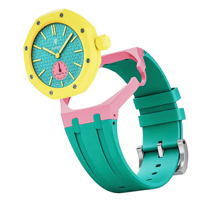 [Elite]Royal Oak Pop Exclusive Bioceramic Case & Silicone Strap Mix Color