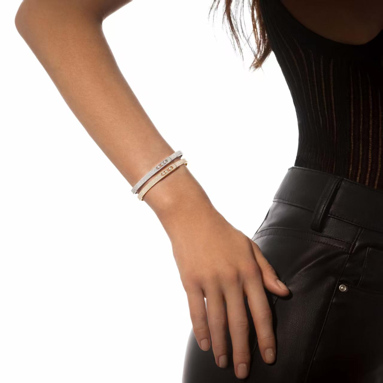 [Elite]Move Noa Full Pavé Diamond Bangle Bracelet