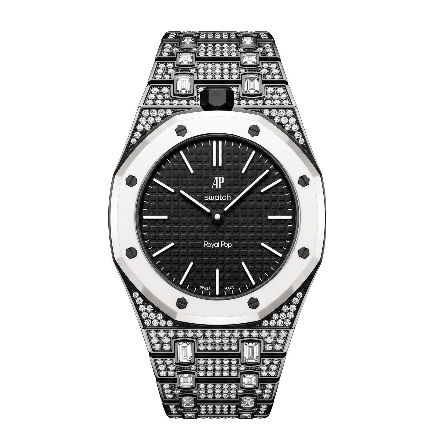 [Elite]Royal Oak Pop Exclusive Bioceramic Case & Bioceramic Strap Full Diamond