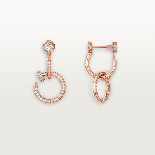 [Elite]JUSTE FULL DIAMOND DOUBLE EARRINGS