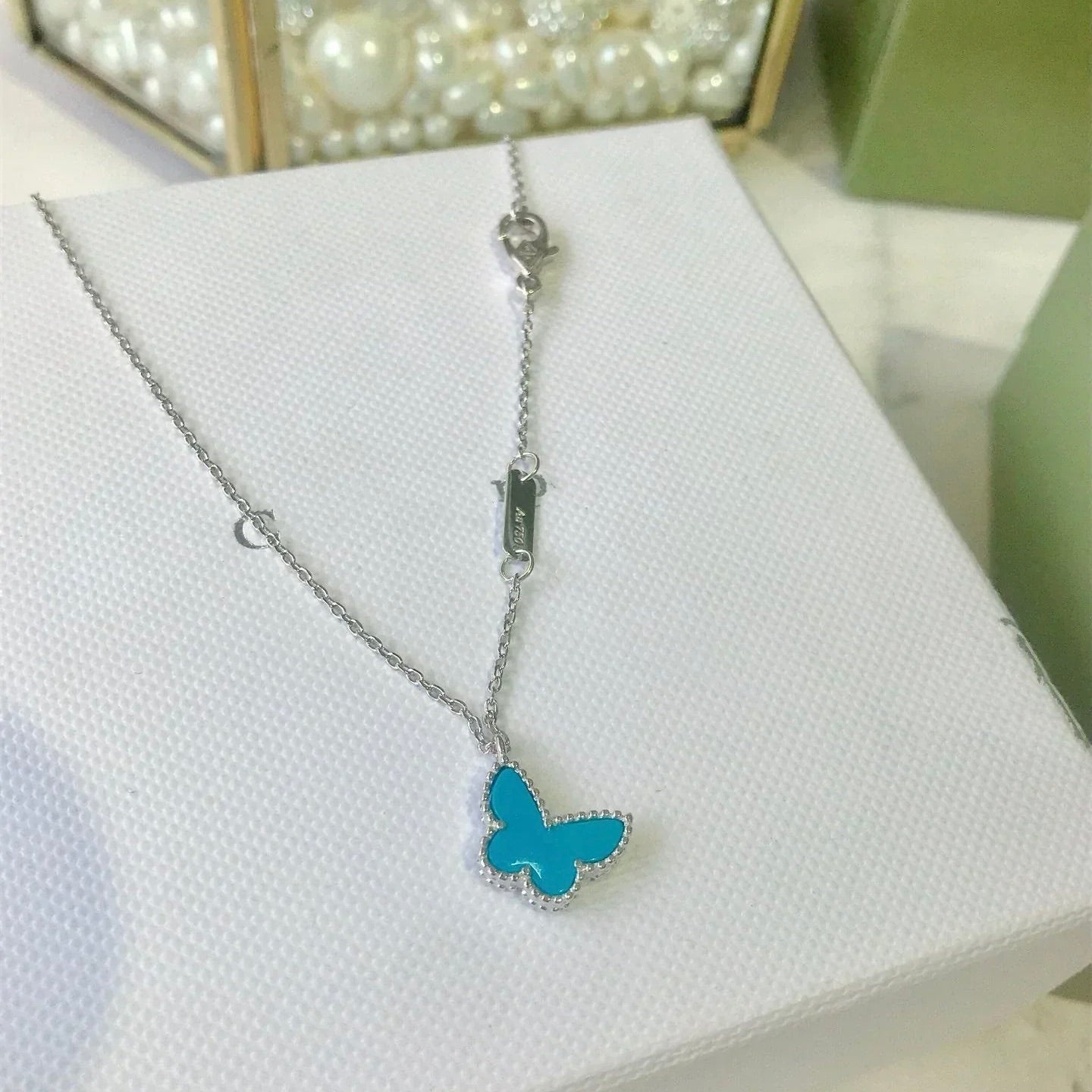 [Elite]BUTTERFLY TURQUOISE BUTTERFLY BRACELET SILVER