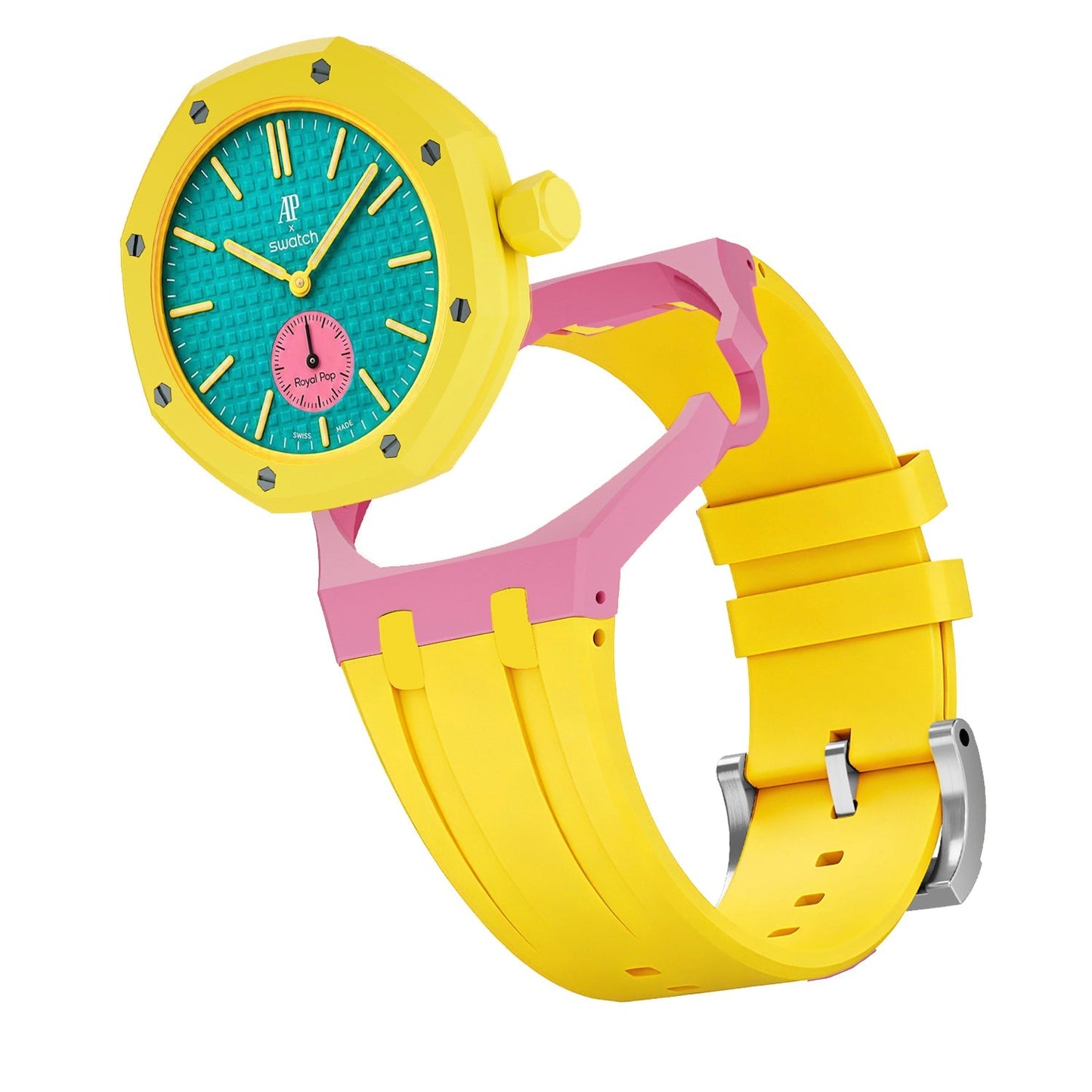 [Elite]Royal Oak Pop Exclusive Bioceramic Case & Silicone Strap Mix Color