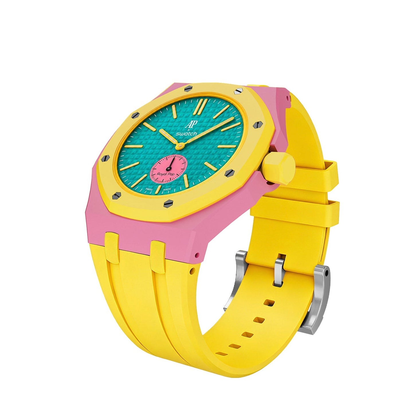 [Elite]Royal Oak Pop Exclusive Bioceramic Case & Silicone Strap Mix Color