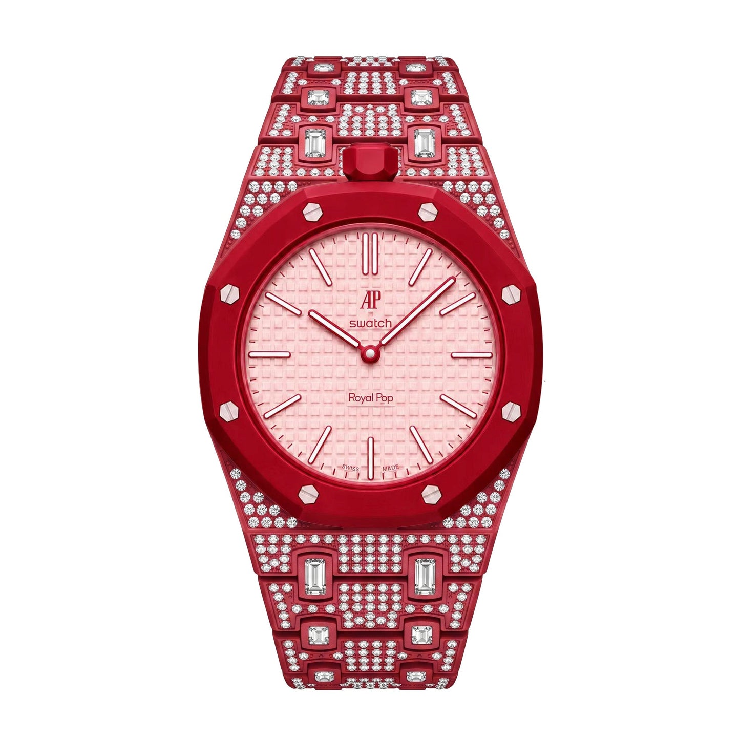 [Elite]Royal Oak Pop Exclusive Bioceramic Case & Bioceramic Strap Full Diamond