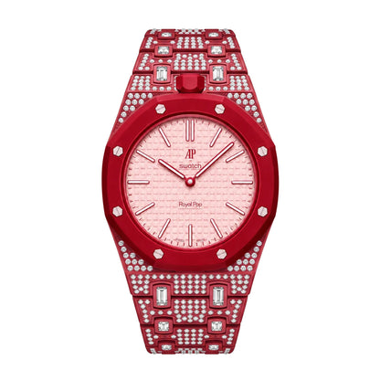 [Elite]Royal Oak Pop Exclusive Bioceramic Case & Bioceramic Strap Full Diamond