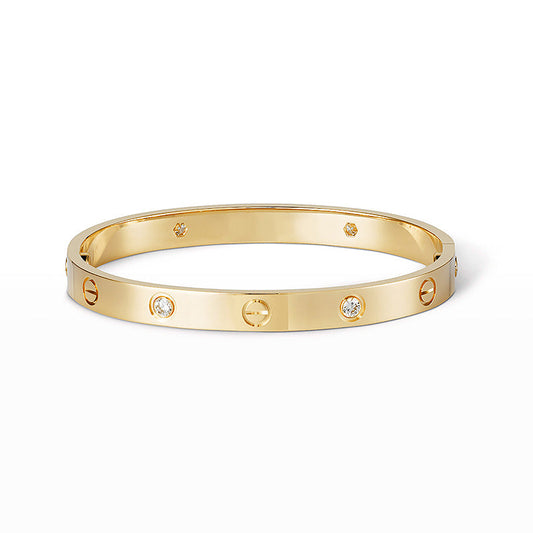 [Elite]LOVE BRACELET 6.1MM 4 DIAMONDS