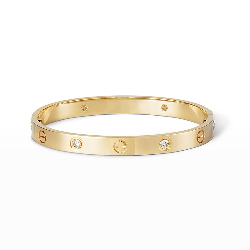 [Elite]LOVE BRACELET 6.1MM 4 DIAMONDS