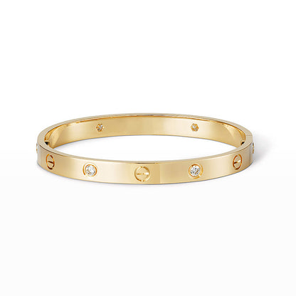 [Elite]LOVE BRACELET 6.1MM 4 DIAMONDS