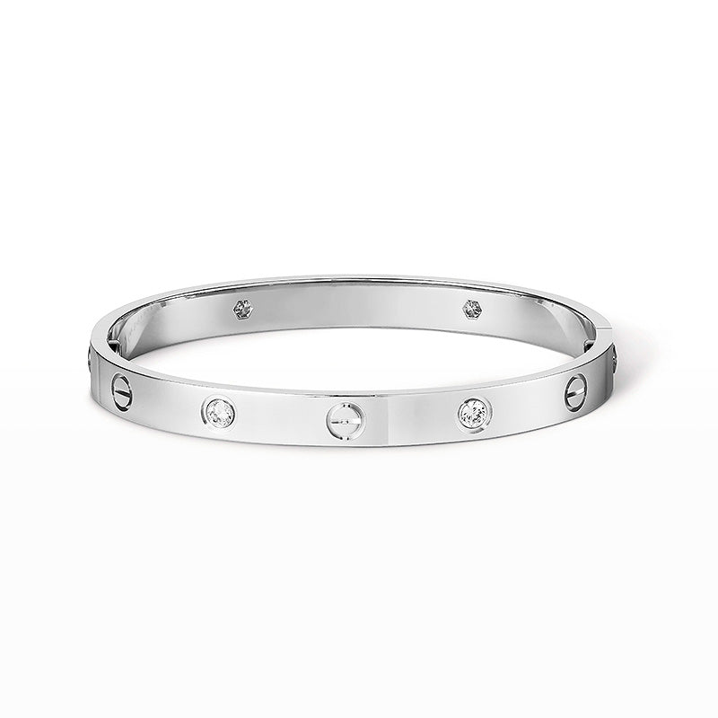 [Elite]LOVE BRACELET 6.1MM 4 DIAMONDS