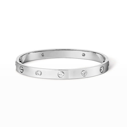 [Elite]LOVE BRACELET 6.1MM 4 DIAMONDS