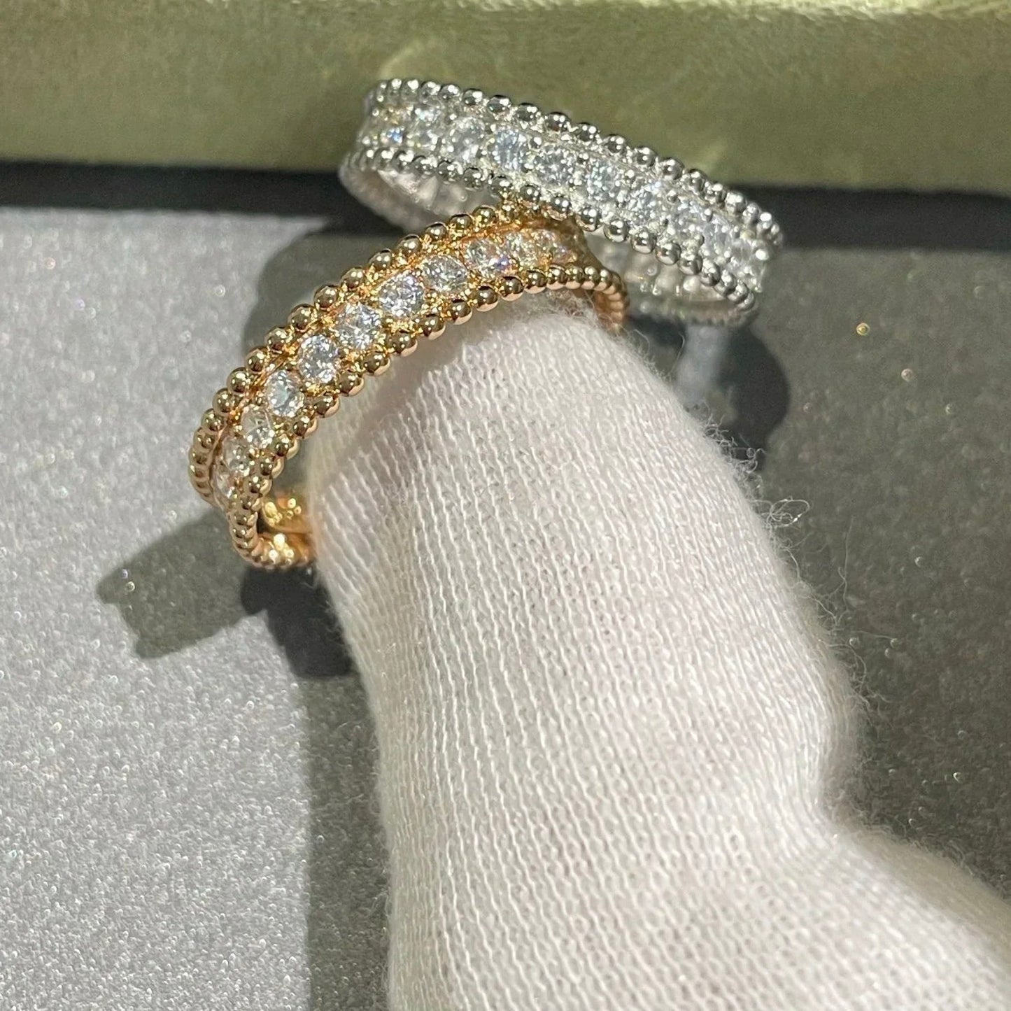 [Elite]PERLEE DIAMOND ROSE GOLD RING