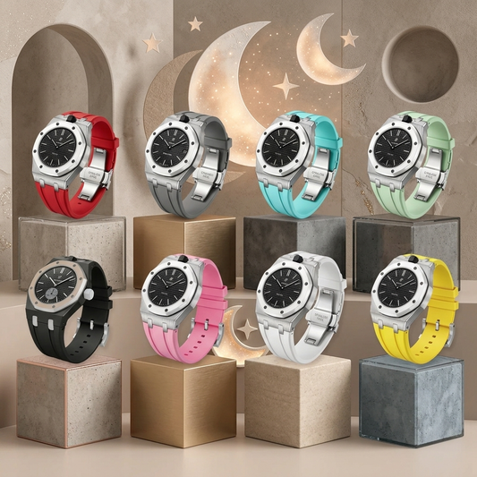 [Elite]Royal Oak Pop Exclusive Steel Case & Silicone Strap With Cradle