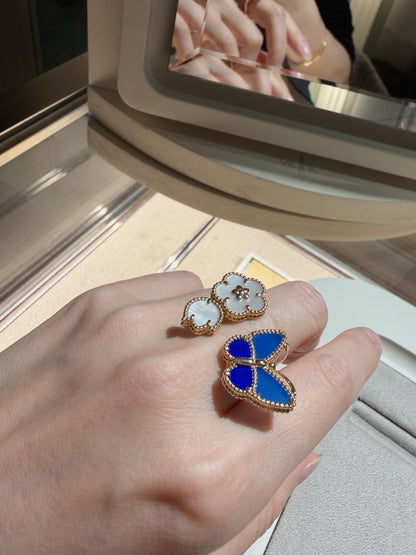 [Elite]LUCKY SPRING BUTTERFLY OPEN-FACE RINGS
