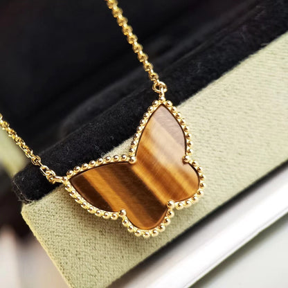 [Elite] TIGER__ EYE BUTTERFLY NECKLACE
