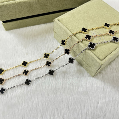 [Elite]CLOVER 6 MOTIF  ONYXS BRACELET