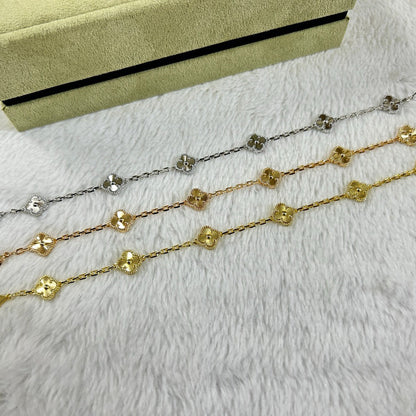 [Elite]CLOVER 6 MOTIF DIAMOND BRACELET