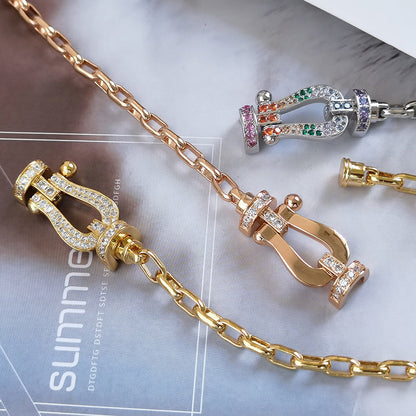 [Elite]FORCE LARGE HORSESHOE CLASP  METAL BRACELET