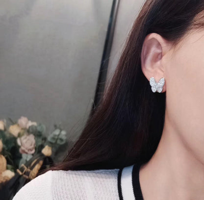 [Elite]BUTTERFLY ALL DIAMOND EARRINGS