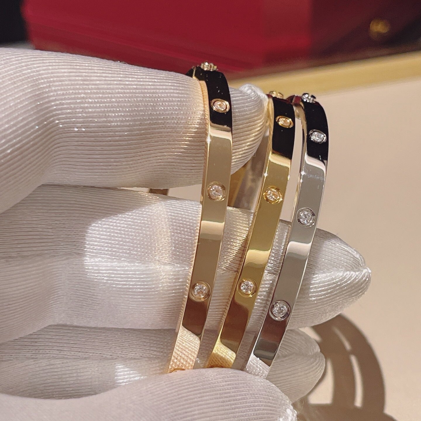 [Elite]LOVE BRACELET 3.65MM 10 DIAMONDS