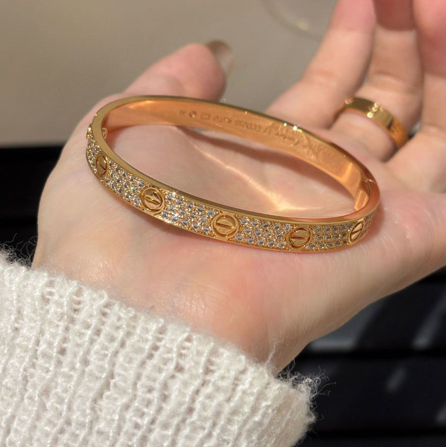 [Elite]LOVE BRACELET 6.1MM DIAMOND-PAVED