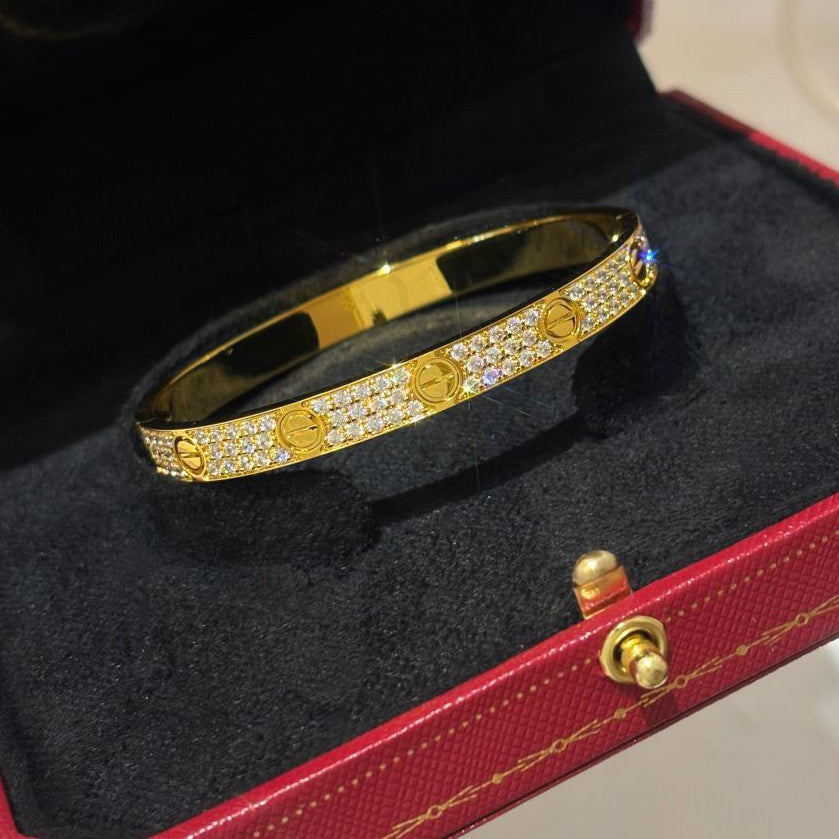 [Elite]LOVE BRACELET 6.1MM DIAMOND-PAVED