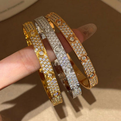 [Elite]LOVE BRACELET 6.1MM DIAMOND-PAVED 10 BIG DIAMONDS