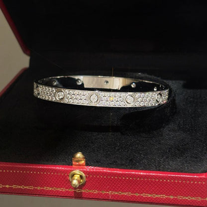 [Elite]LOVE BRACELET 6.1MM DIAMOND-PAVED 10 BIG DIAMONDS
