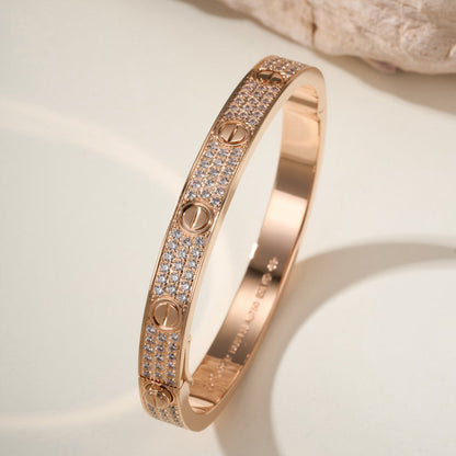 [Elite]LOVE BRACELET 6.1MM DIAMOND-PAVED