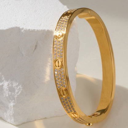 [Elite]LOVE BRACELET 6.1MM DIAMOND-PAVED